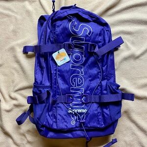 Supreme backpack, Purple from AW18